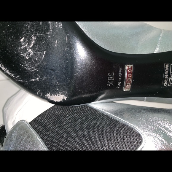 Gucci Silver Boots Pre Owned Size 38.5 - Picture 5 of 8